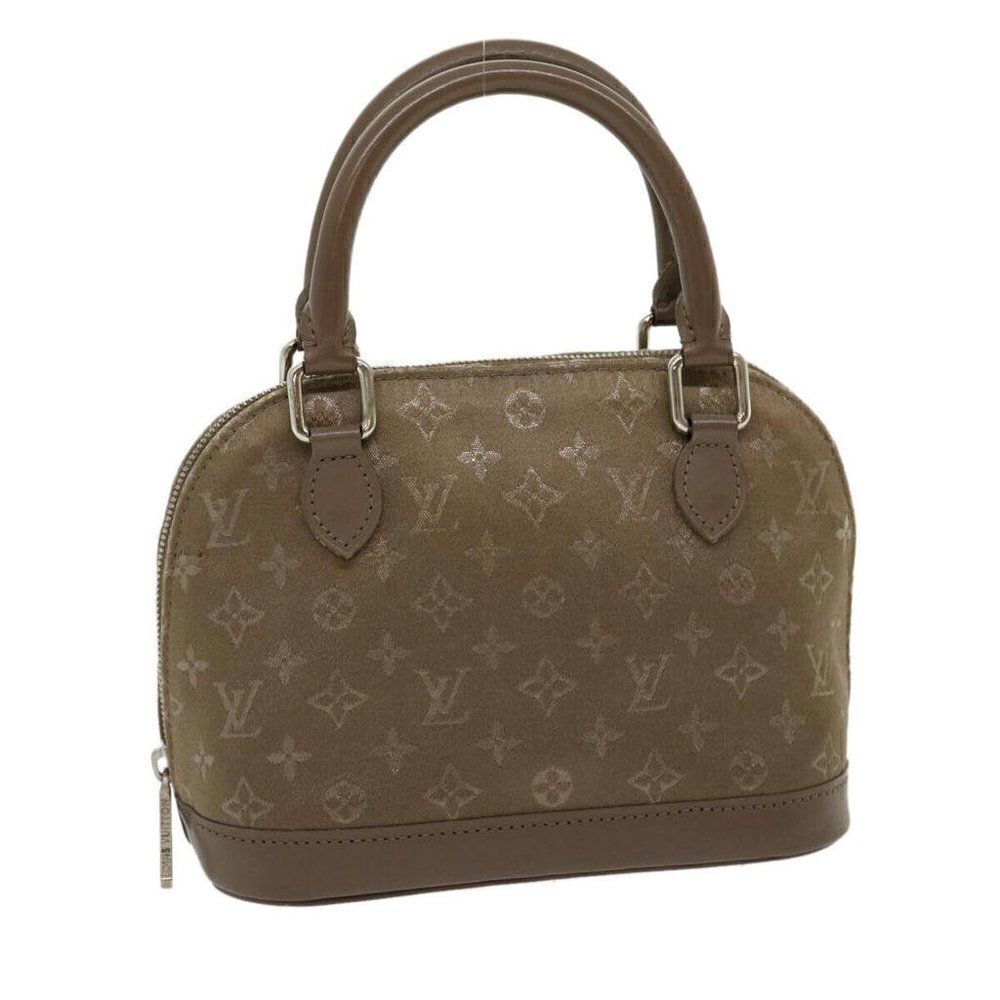 LOUIS VUITTON Monogram Satin Little Alma Hand Bag Gray